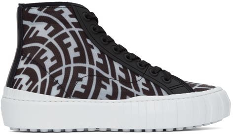 fendi high top sneakers black|fendi sneakers nordstrom.